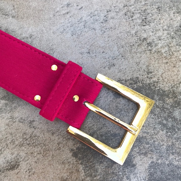 Cache Deep Fuchsia Classic Belted Sheath Dress - Picture 8 of 8